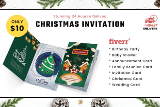 design a greeting card, postcard, or invitation
