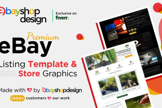 design ebay store, ebay listing template, ebay shop design