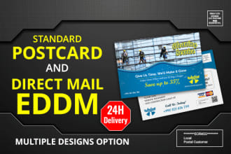 design postcard or direct mail postcard