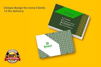design a modern minimalist business card within 24 hours