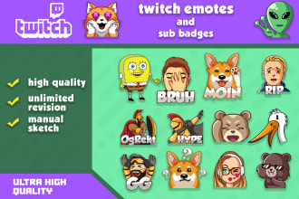 create emote or badge for twitch discord youtube