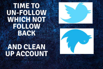 unfollow twitter account that not following you