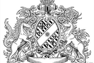 create a custom coat of arms or family crest with my premade kit