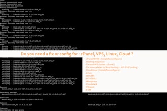 install or config your cpanel or virtualmin