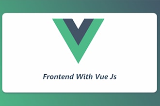 develop frontend with vue js