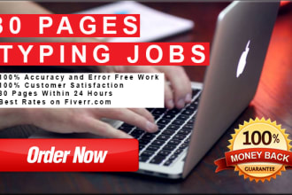 do a fast typing job, retype scanned documents, your typist