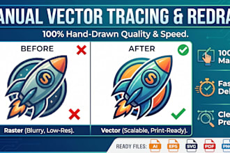 vectorize logo, vector tracing, redraw, convert image to vector