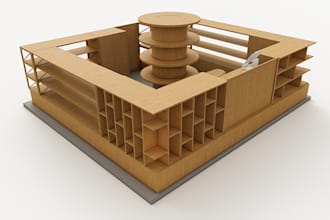 design your 3d trade booth, virtual booth, 3d display units