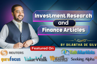 write an investment research article