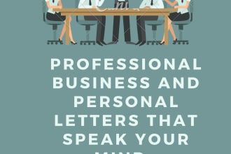 write personal letters that speak your mind in 24 hrd