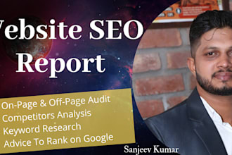 provide expert SEO audit report, competitor website analysis