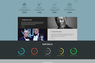 do template ui PSD for dynamic website