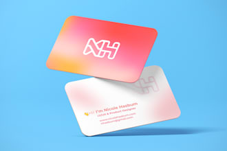 design beautiful  stationery, business cards, folders