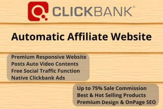 create a clickbank affiliate website for passive earnings