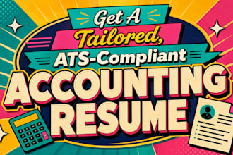 write a professional accounting or finance resume for you