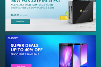 design professional website banners