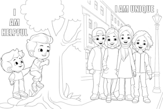 make coloring books for kids