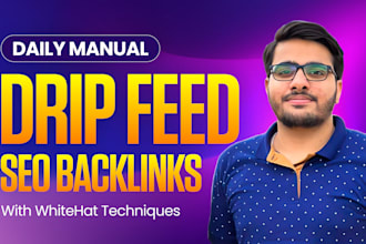 provide white hat off page SEO backlinks monthly package
