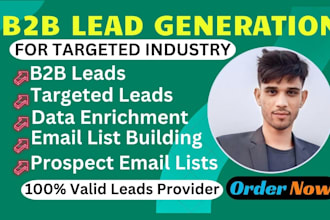 do targeted b2b lead generation, email list building, data enrichment