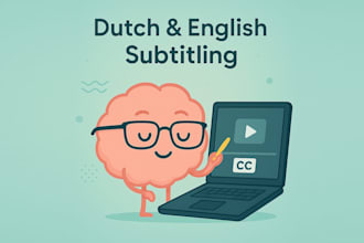 make a subtitle srt file in english or dutch