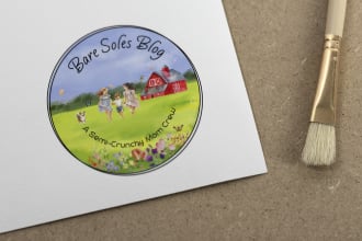 design hand drawn watercolor logo for you