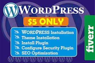 install wordpress  and develop website