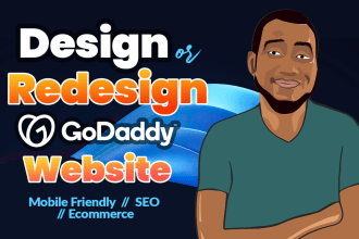 design or redesign godaddy website for your business