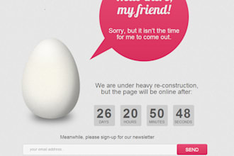 convert a single page PSD to HTML5, CSS3