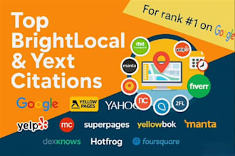do top citations from brightlocal yext and moz for local seo
