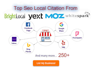 do top citations from brightlocal yext and moz for local seo