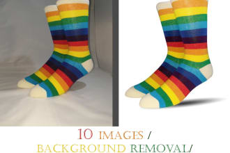 professionally remove background to 10 images with white, transparent or other