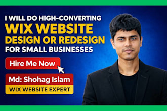 design or redesign wix websites that convert