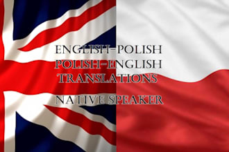 translate any english text to polish, any polish text to english