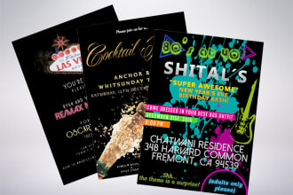 design party invitations cards