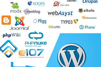 convert any website or database to a wordpress website