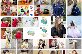 shoot amazon product and lifestyle photography, ugc video with child,kids model