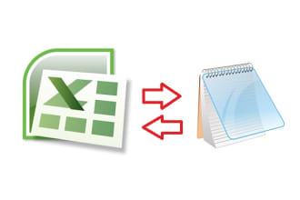 convert text csv files to excel files and clean the data
