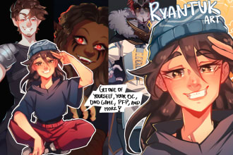draw an avatar of yourself, character for pfp or dnd oc