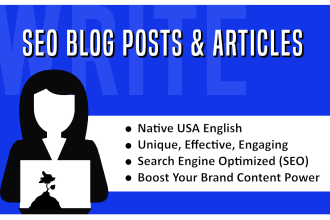 write a unique SEO article, blog post, or website content