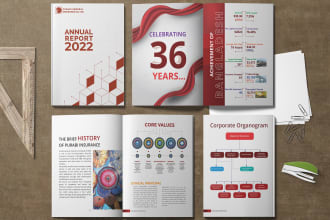 design a professional annual report for your business