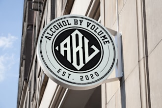 design hipster, retro vintage logo in a short time
