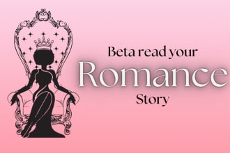 beta read your romance or urban fiction novel
