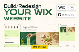 design or redesign custom wix website, wix developer