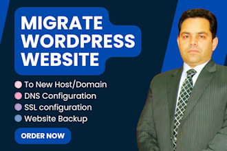 migrate wordpress website migration, transfer website to new hosting server