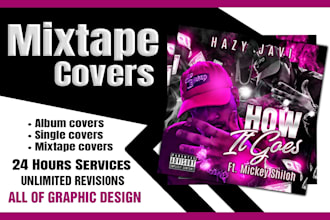 design mixtape cover or album cover design