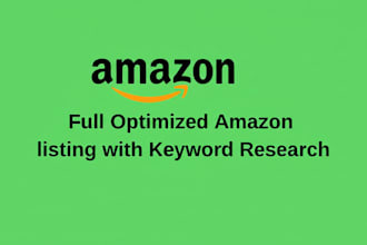 write full optimized amazon product listing