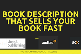 write your bestselling book description