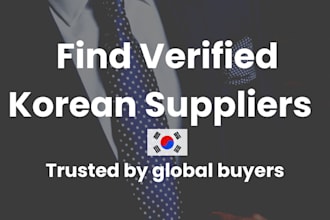 find korean suppliers or sourcing partners for your business