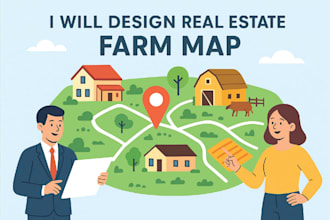illustrate real estate farm maps
