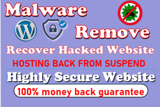 remove malware from wordpress website and hosting server